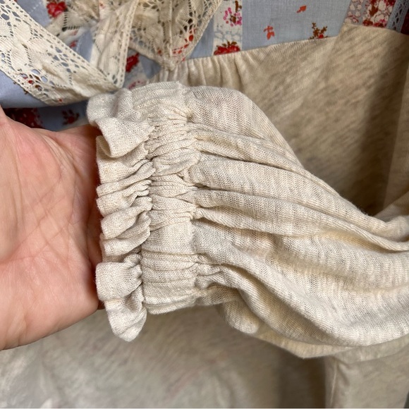 Free People Patchwork Prairie Days Top Boho New SZM - Picture 7 of 8